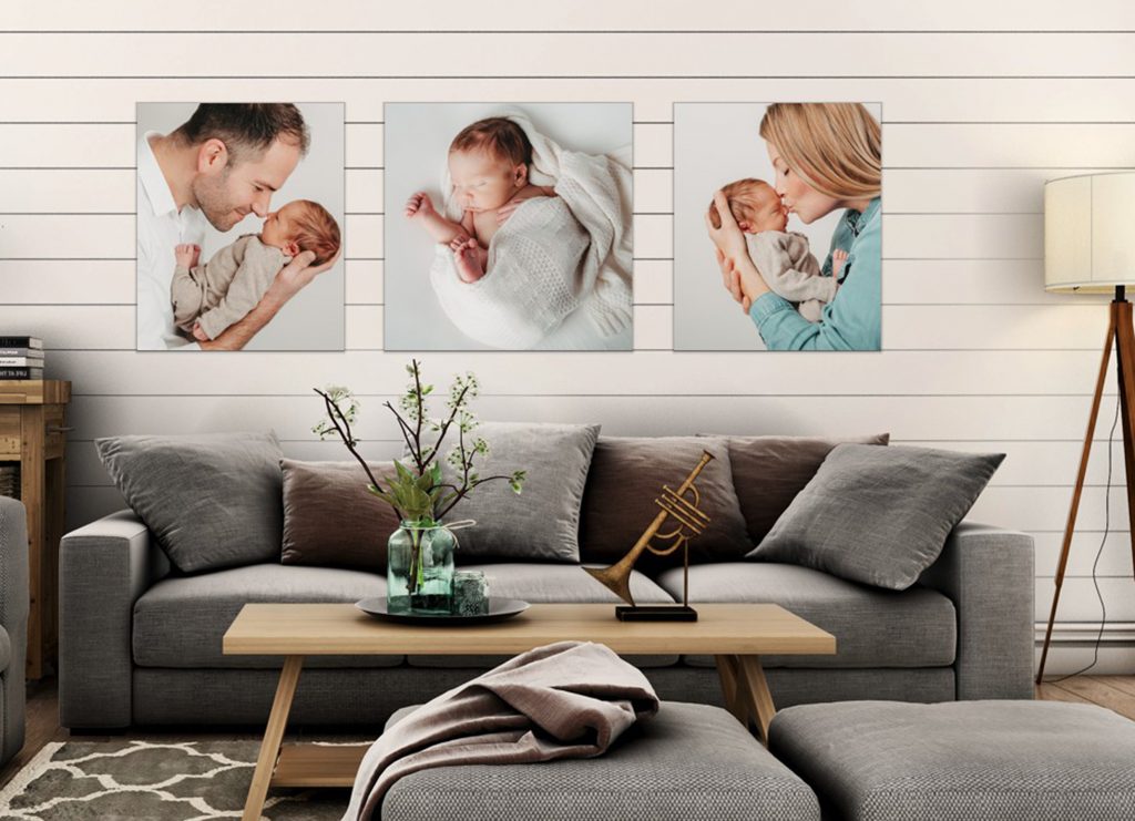 hochwertige Wandbilder von euren Neugeborenenbildern